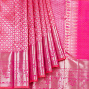 Kuberan Pink Kanchipuram Silk Saree