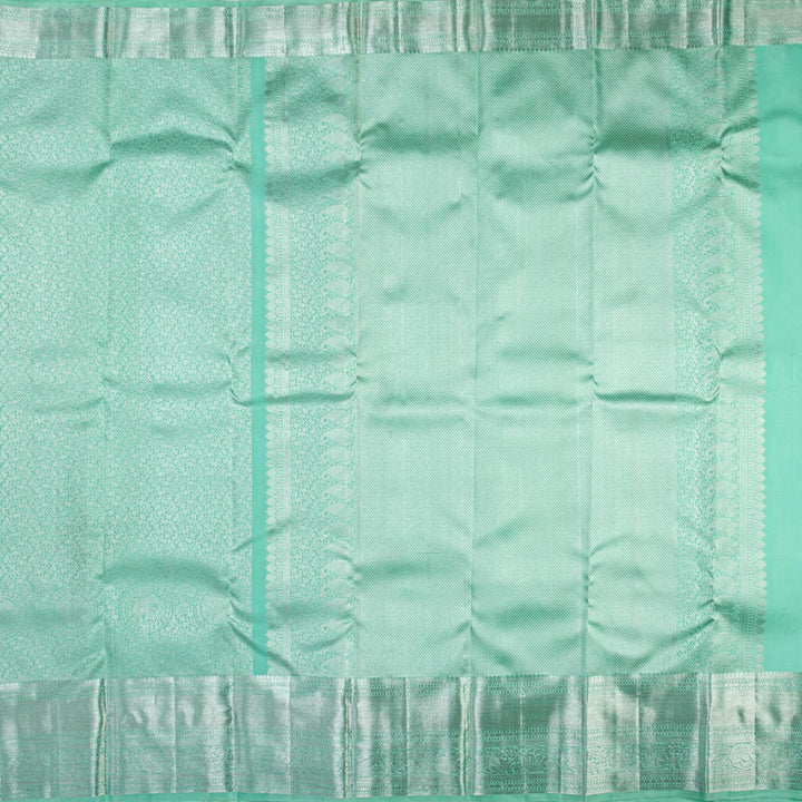 Kuberan Sea Green Kanchipuram Silk Saree