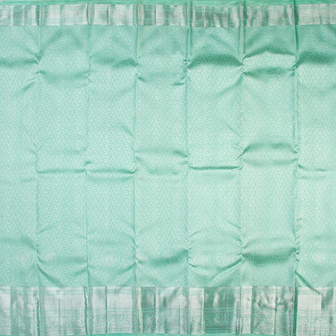 Kuberan Sea Green Kanchipuram Silk Saree