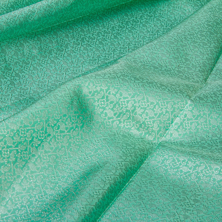 Kuberan Sea Green Kanchipuram Silk Saree