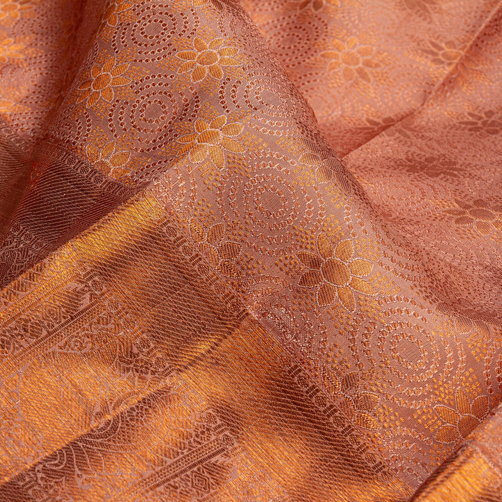 Kuberan Sepia Kanchipuram Silk Saree