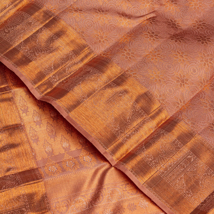 Kuberan Sepia Kanchipuram Silk Saree