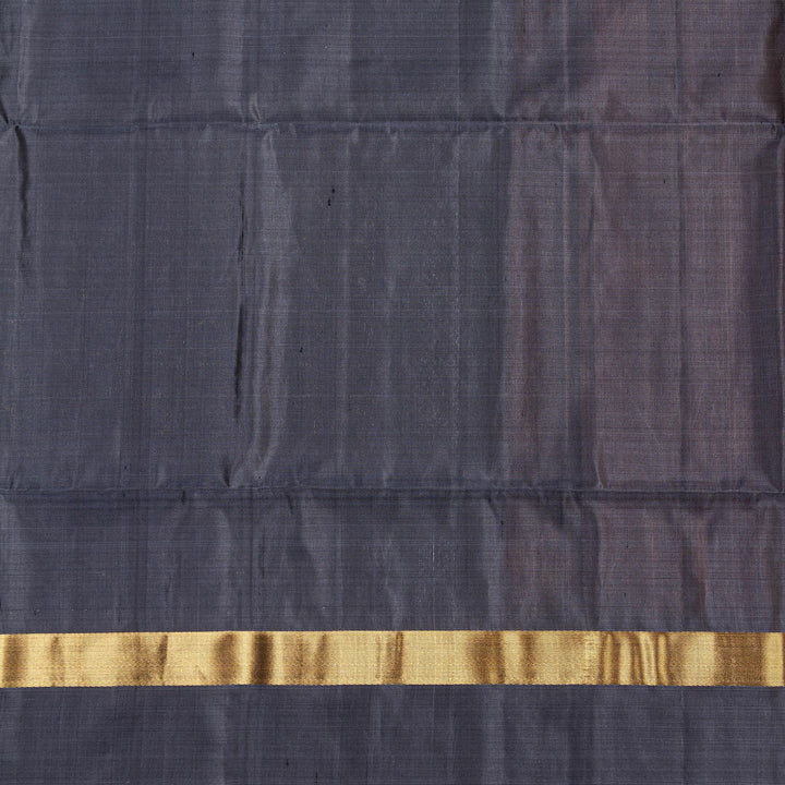 Kuberan Yellow Grey Pure Silk Saree