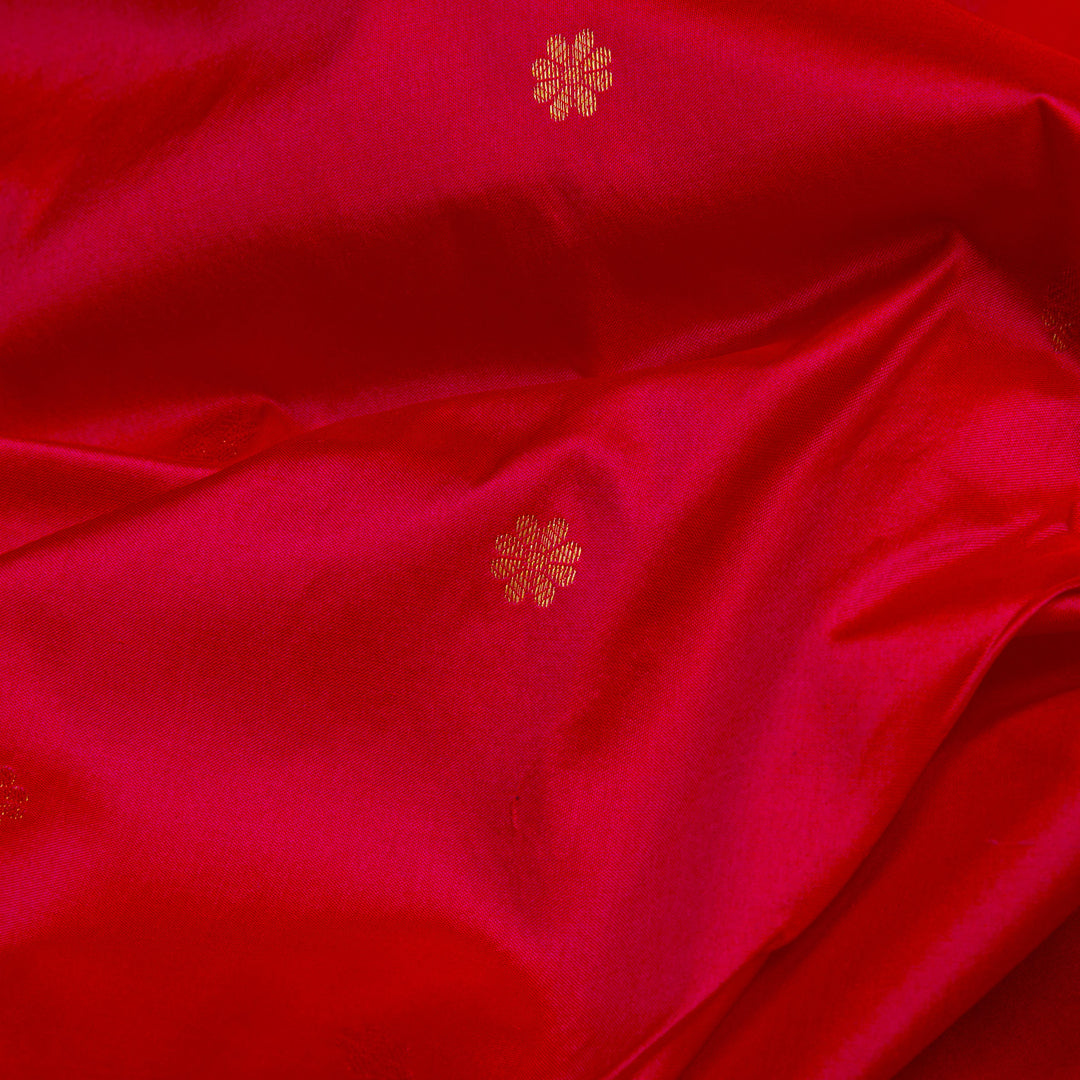 Kuberan Saffron Green Paithani Silk Saree