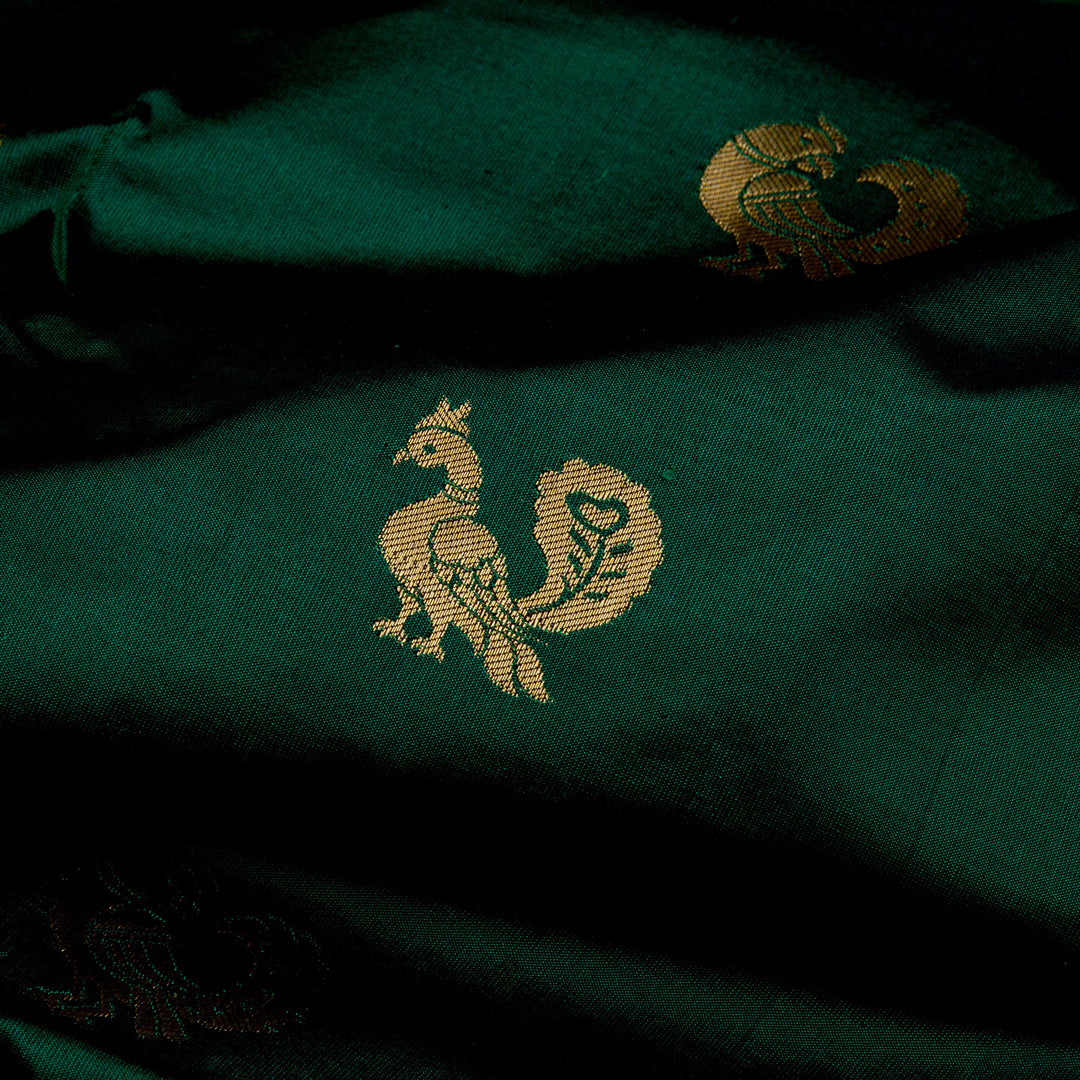 Kuberan Green Paithani Silk Saree