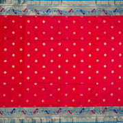 Kuberan Red Blue Paithani Silk Saree