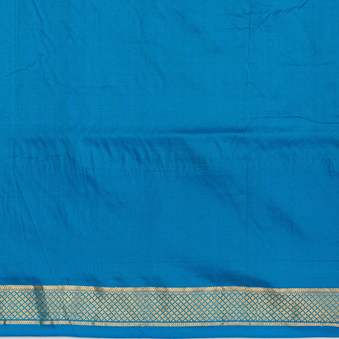 Kuberan Red Blue Paithani Silk Saree