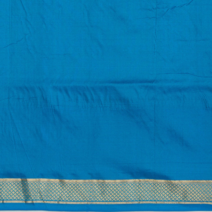 Kuberan Red Blue Paithani Silk Saree