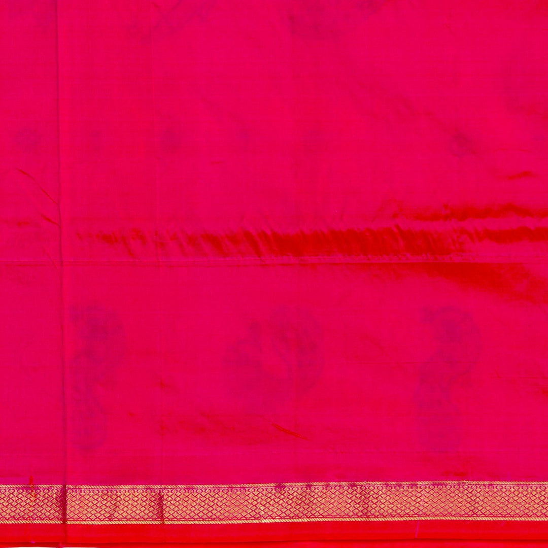 Parrot Green Paithani Silk Saree