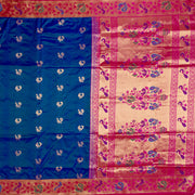 Kuberan Blue Paithani Silk Saree
