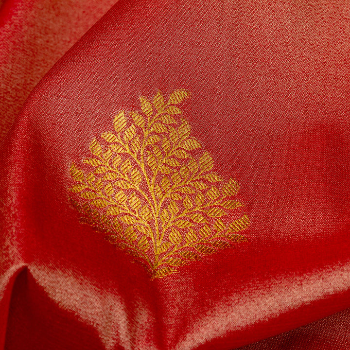 Kuberan Pink Green Tissue Paithani Semi Silk Saree