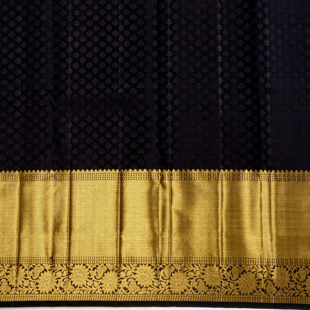 Kuberan Sky Blue Pure Kanchivaram Silk Saree