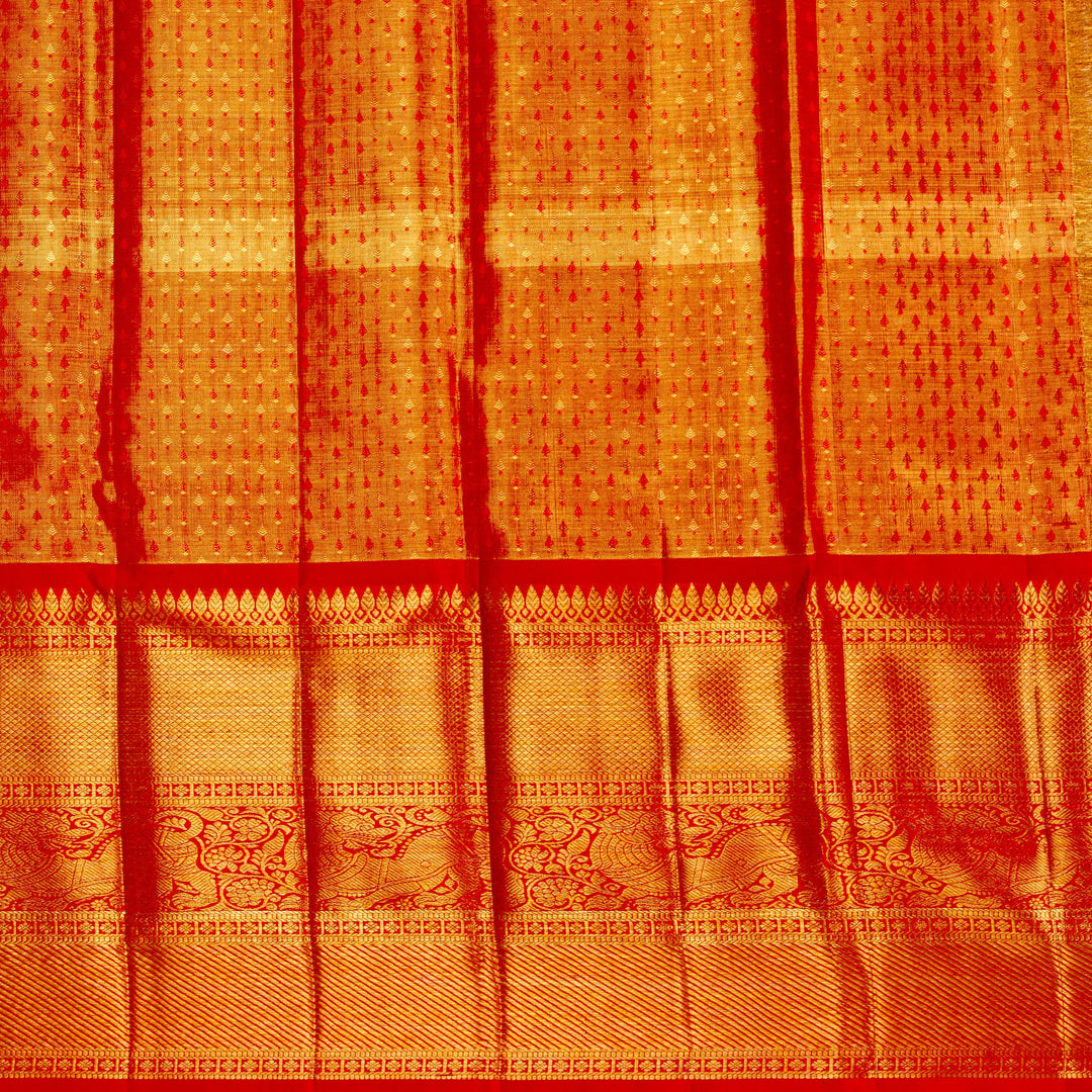 Kuberan Golden Pure Kanchivaram Silk Saree