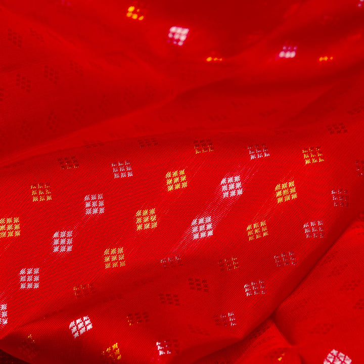 Kuberan Red Pure Kanchivaram Silk Saree