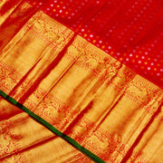 Kuberan Red Pure Kanchivaram Silk Saree