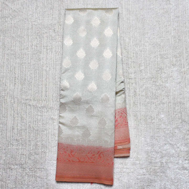 Kuberan Grey Taffeta Saree