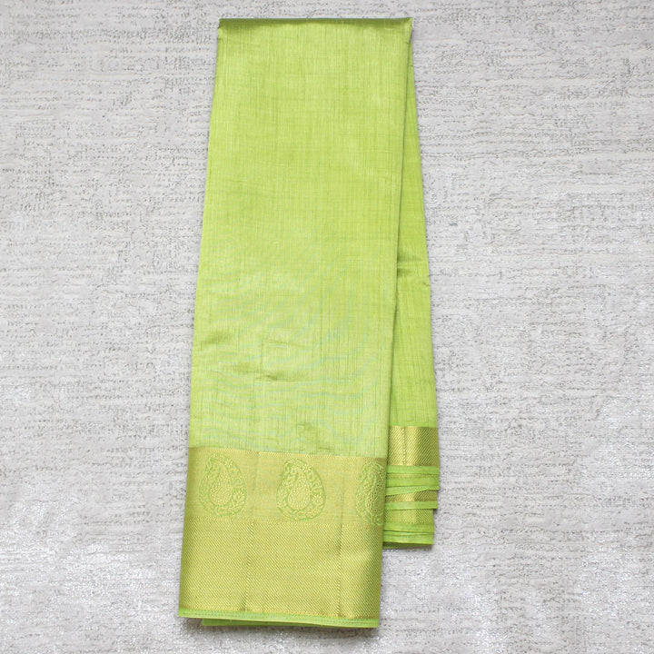 Kuberan Green Taffeta Saree