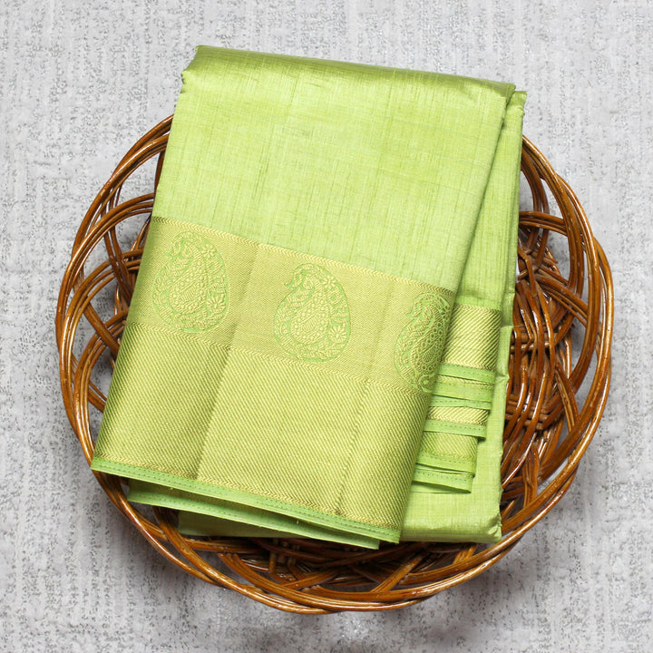 Kuberan Green Taffeta Saree