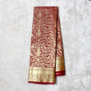 Kuberan Maroon Semi Silk Saree