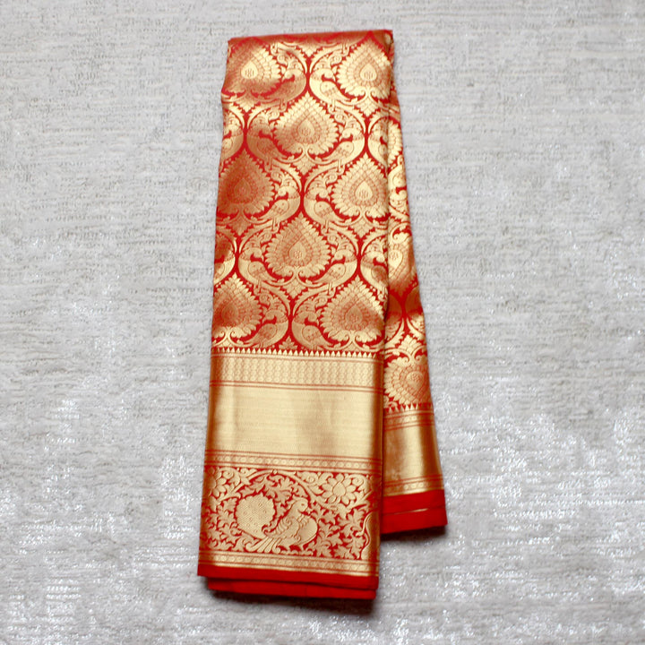 Kuberan Red Semi Silk Saree