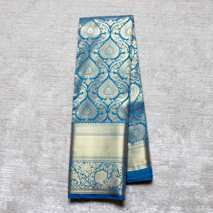 Kuberan Blue Semi Silk Saree