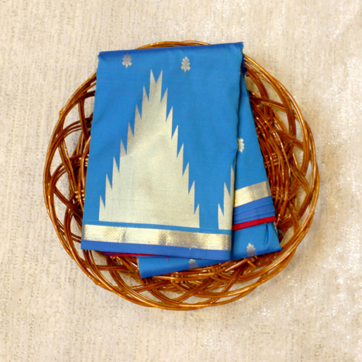 Kuberan Blue Semi Silk Saree