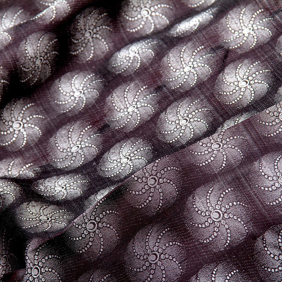 Kuberan Brown Black Kanchivaram Silk Saree