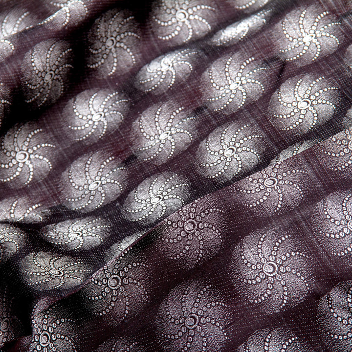 Kuberan Brown Black Kanchivaram Silk Saree