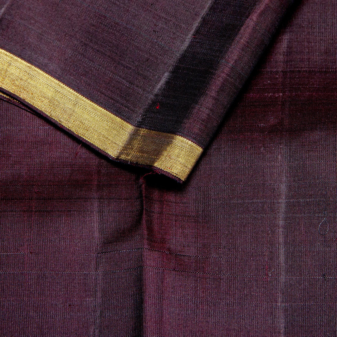 Kuberan Brown Black Kanchivaram Silk Saree
