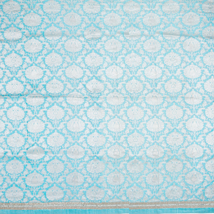 Kuberan Blue Net Banaras Silk Saree