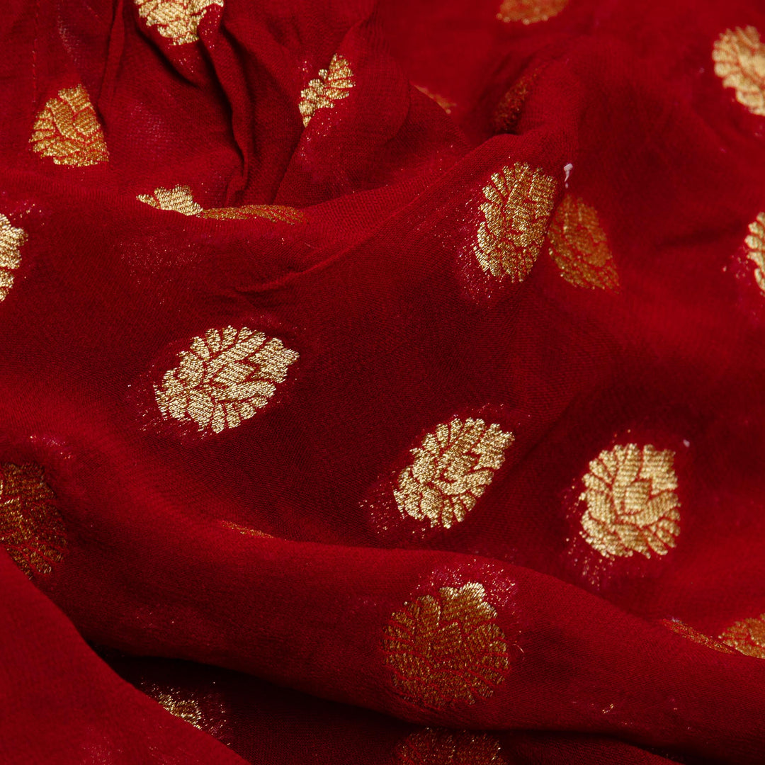 Kuberan Red Cream Fancy Designer Saree