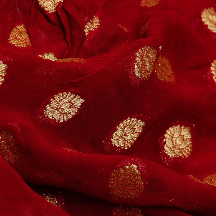 Kuberan Red Cream Fancy Designer Saree