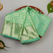 Kuberan Pista Green Kanchivaram Silk Saree
