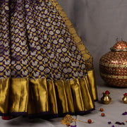 Kanchivaram Black Silk Saree