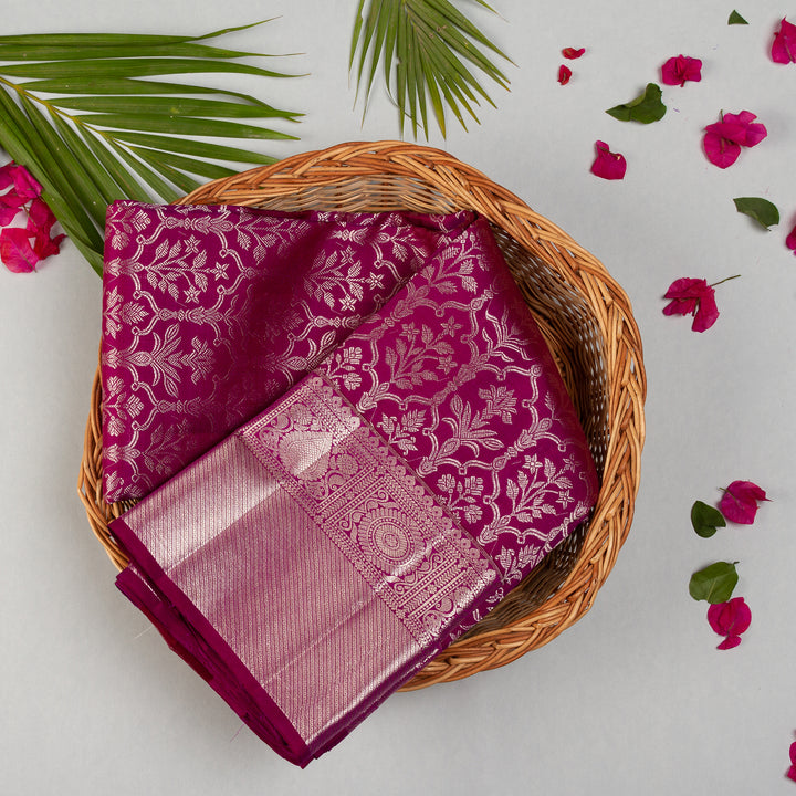 Kuberan Wine Kanchivaram Silk Saree