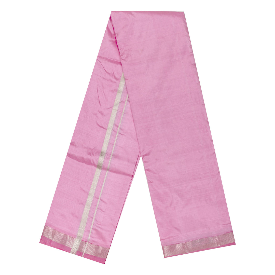Kuberan Combo Baby Pink Dhoti and Pink Mysore Peta