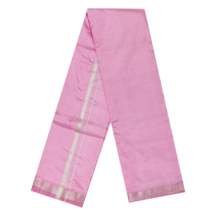 Kuberan Combo Baby Pink Dhoti and Pink Mysore Peta