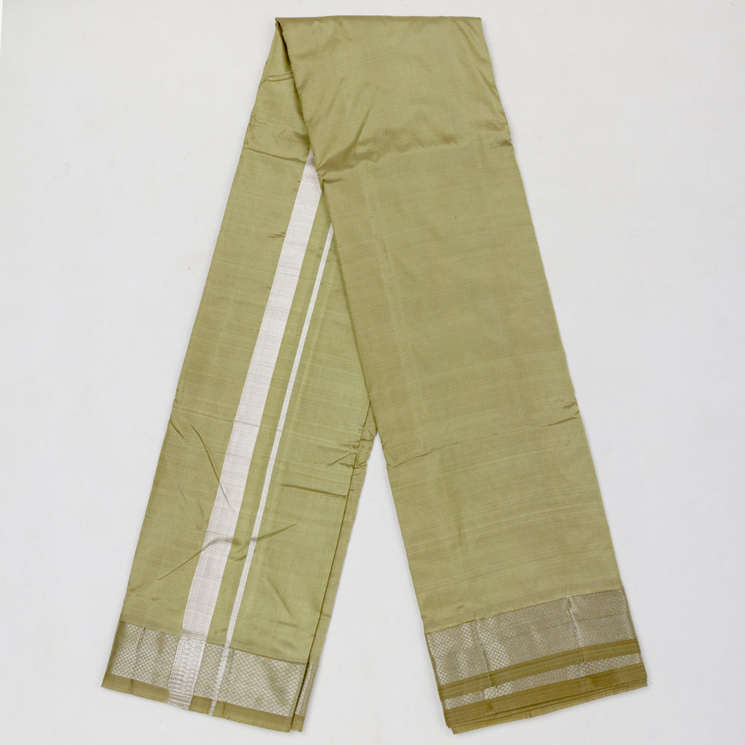 Kuberan Olive Dhoti and Olive Mysore Peta