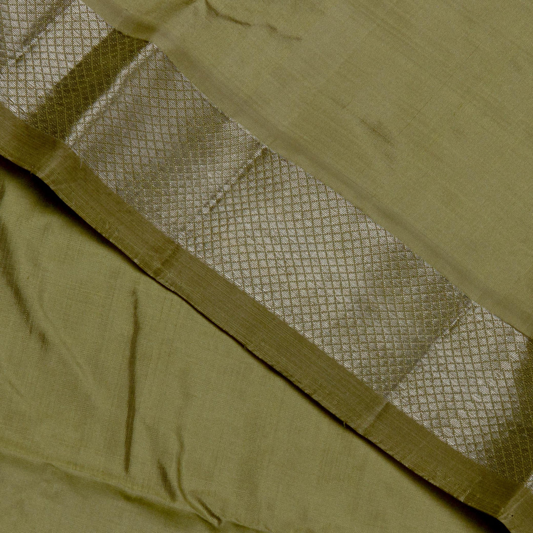 Kuberan Olive Dhoti and Olive Mysore Peta