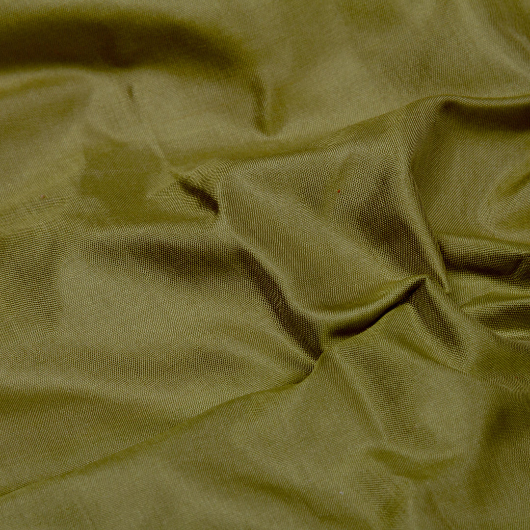 Kuberan Olive Dhoti and Olive Mysore Peta