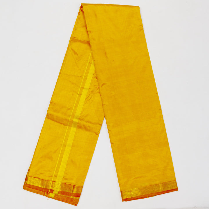 Kuberan Combo Yellow Dhoti Red Mysore Peta