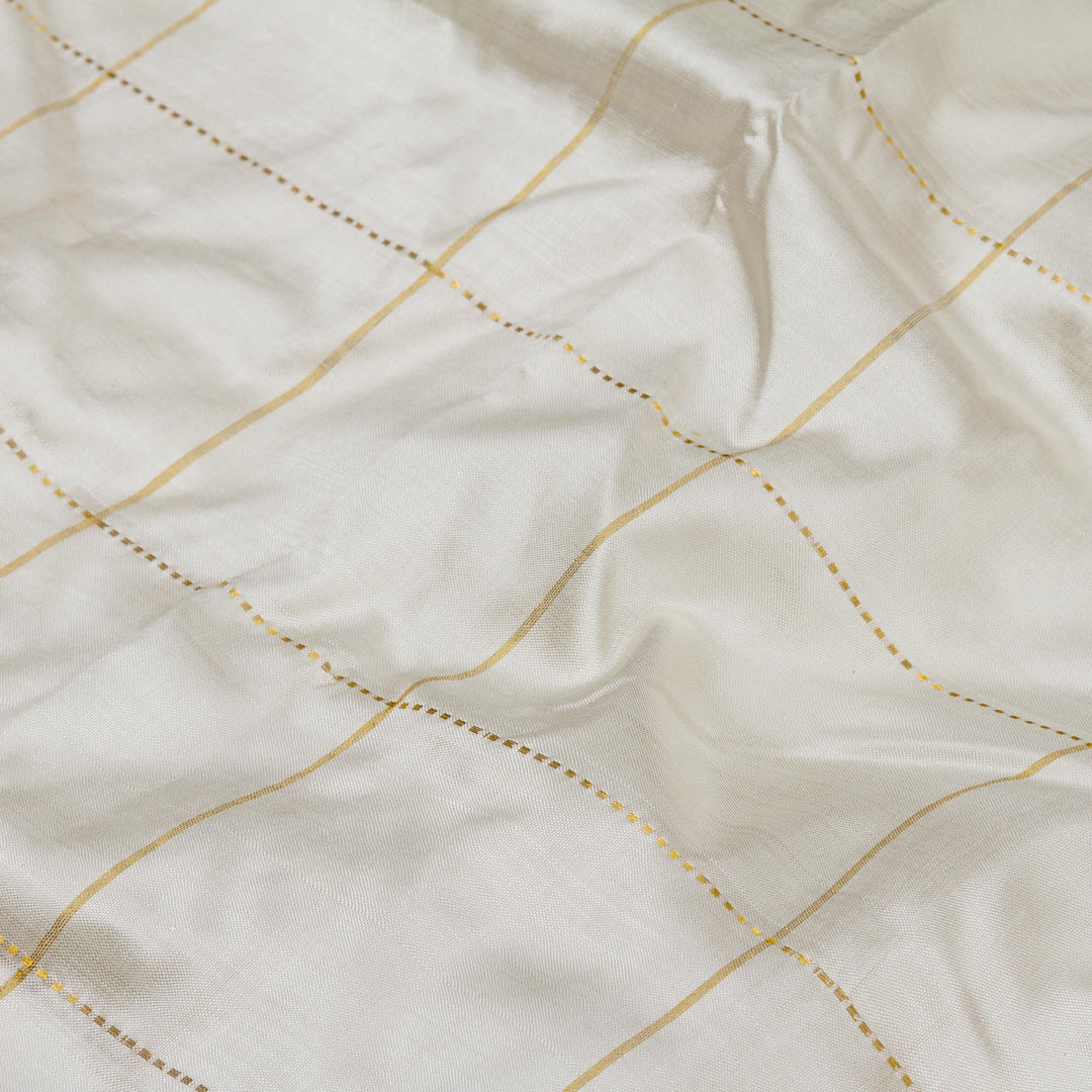 Kuberan Combo White Dhoti and Golden White Mysore Peta