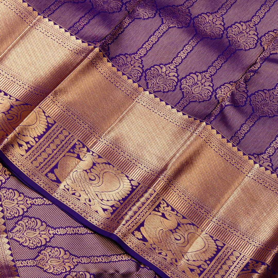Kuberan Royalblue Kanchivaram Silk Saree