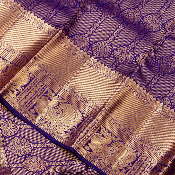 Kuberan Royalblue Kanchivaram Silk Saree