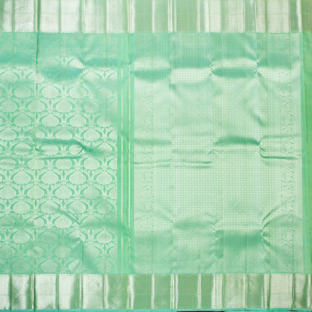 Kuberan Pista Green Kanchivaram Silk Saree