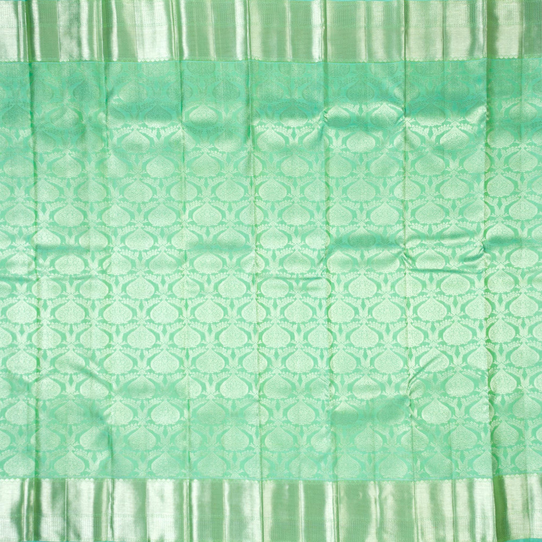 Kuberan Pista Green Kanchivaram Silk Saree