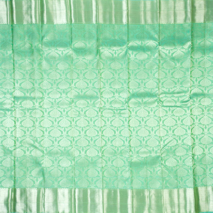 Kuberan Pista Green Kanchivaram Silk Saree