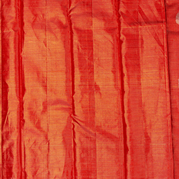 Kuberan Orange Kanchivaram Silk Saree