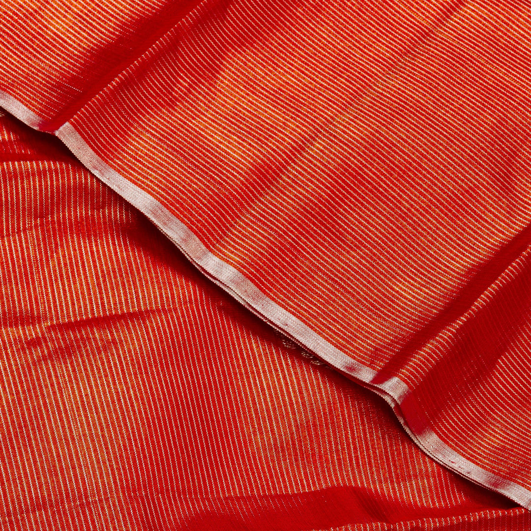 Kuberan Orange Kanchivaram Silk Saree