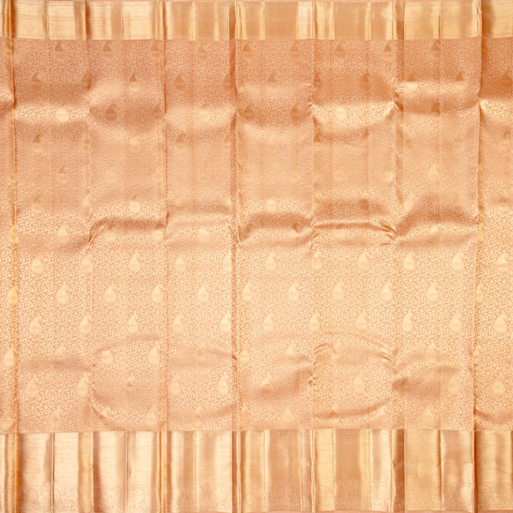 Kuberan Peach Kanchivaram Silk Saree